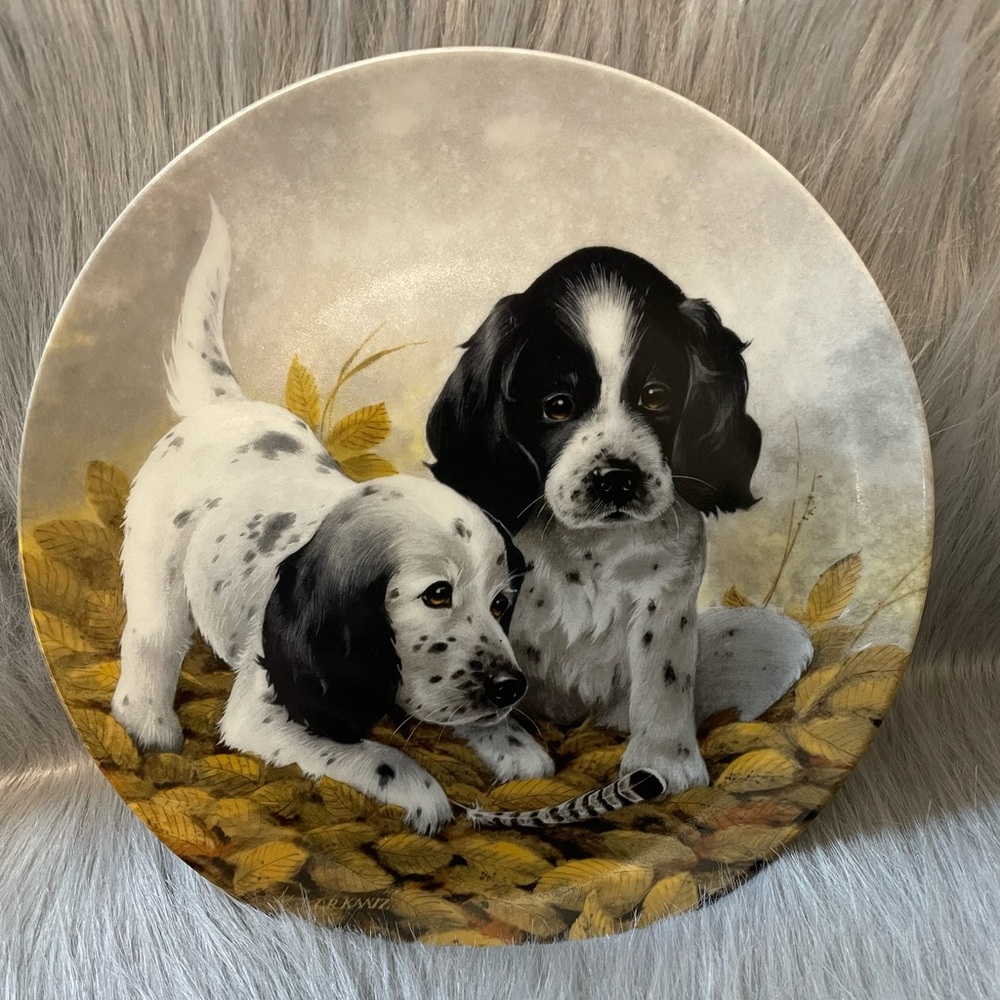 Vintage 1989 English Setter Collectors Plate